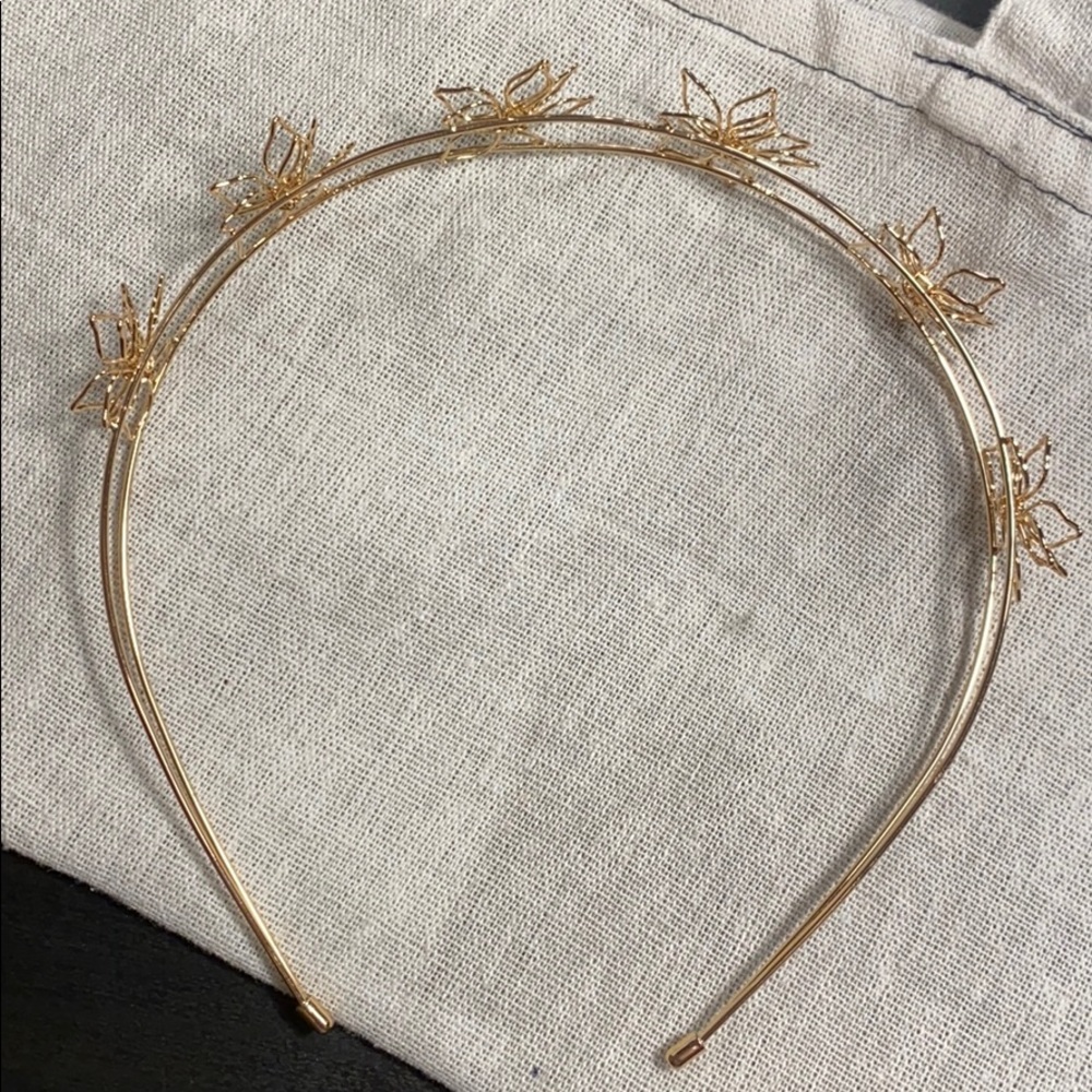 Gold Floral Headband